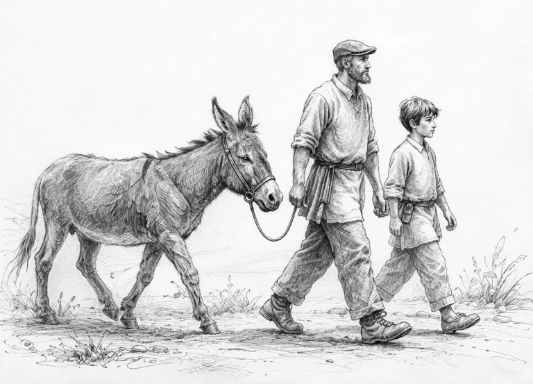 The Story of a Man a Boy and a Donkey