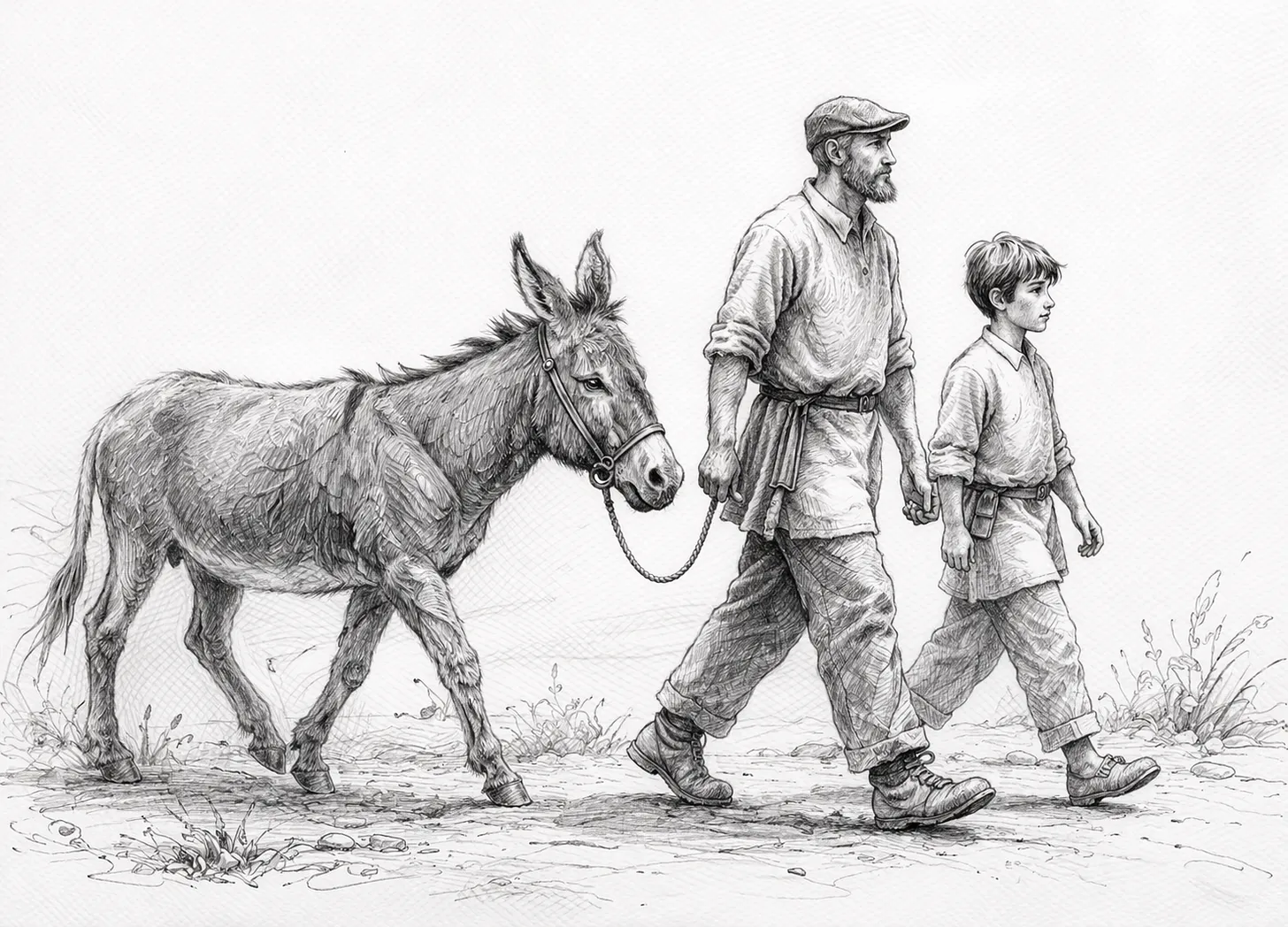 The Story of a Man a Boy and a Donkey